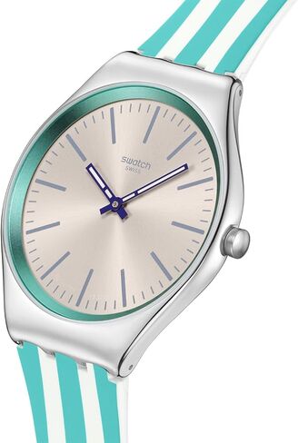Swatch للجنسين ساعة مشاهدة خضراء من الفولاذ المقاوم للصدأ الكوارتز ساعة الشاطئ in Kuwait