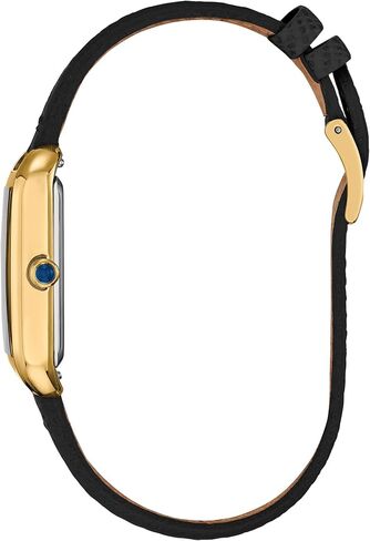 Citizen Ladies Eco-Drive Dress Classic Watch, Black Leather Strap, Black Dial, 3 Hand (Model: EM1192-01E) in Saudi Arabia