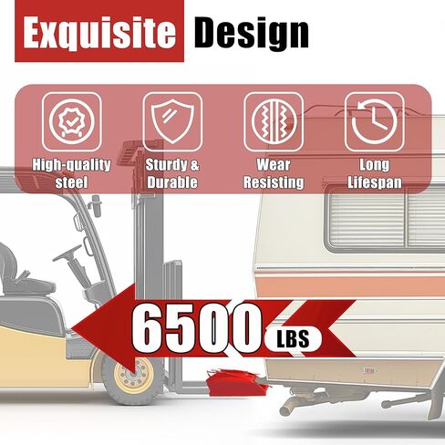 Kuafu 2 '' 'Forklift Trailer Hitch Receiver 6500 رطل السعة لشوكة البليت المزدوجة شوكية السحب محول المرفقات شوكية شوكية مقطورة القطر محول القطر in Saudi Arabia