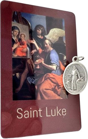 Westmon Works St Luke Medal Medallion الإيطالية مع الولايات المتحدة الأمريكية التي صنعت بطاقة الصلاة المقدسة in Saudi Arabia