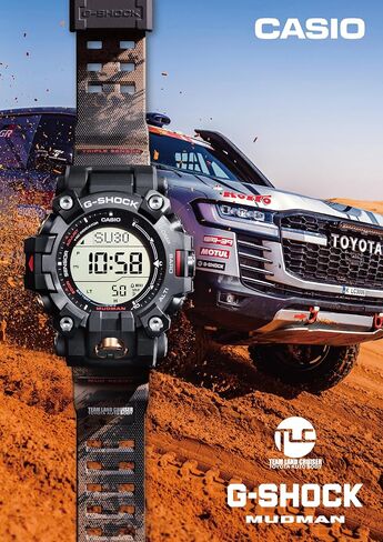 Casio Wristwatch GW-9500TLC-1JR, MUDMAN Radio Solar, Biomass Plastic, Sand Color, Black in Saudi Arabia
