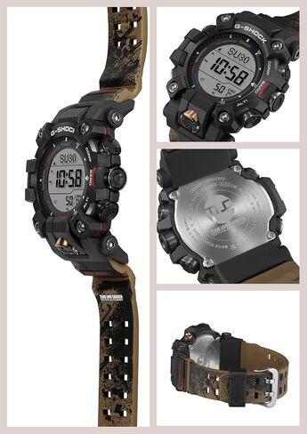 Casio Wristwatch GW-9500TLC-1JR, MUDMAN Radio Solar, Biomass Plastic, Sand Color, Black in Saudi Arabia