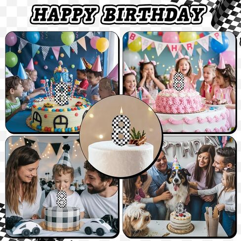 سيارات السباق شمعة عيد ميلاد ، شموع أبيض أبيض ، شموع رقم 2 شمعة عيد ميلاد سعيد لكعكة الكعكة لطيف القبعات العليا للبلاد جيرلز سباق سيارات تحت عنوان زخارف حفلة عيد ميلاد لوازم اللوازم in Saudi Arabia
