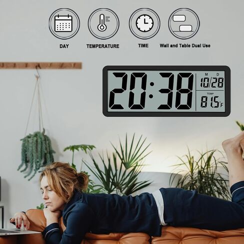 8.5 "ساعة حائط رقمية كبيرة ، بطارية أو قابس تم تشغيل in Kuwait