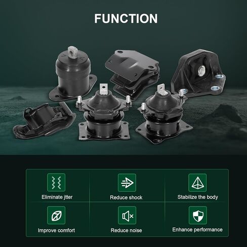 SCITOO Engine Motor Mount Transmission Mount and Torque Strut Mount Set Compatible with 1990-1993 for Honda for Accord,OE A6512 A6587 A6519 A6509 in Saudi Arabia