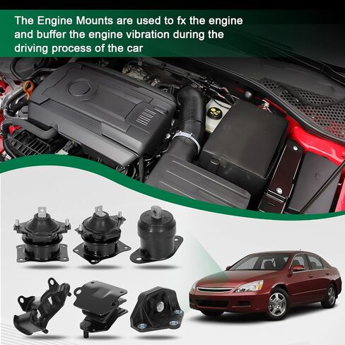 SCITOO Engine Motor Mount Transmission Mount and Torque Strut Mount Set Compatible with 1990-1993 for Honda for Accord,OE A6512 A6587 A6519 A6509 in Saudi Arabia