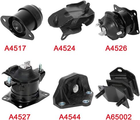 SCITOO Engine Motor Mount Transmission Mount and Torque Strut Mount Set Compatible with 1990-1993 for Honda for Accord,OE A6512 A6587 A6519 A6509 in Saudi Arabia