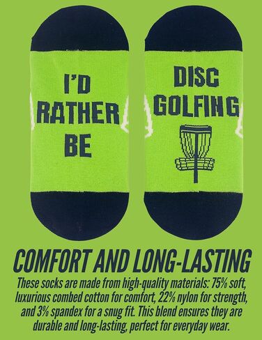 هدايا Innobeta Disc Golf Gifts للرجال ، جوارب طاقم واحدة لعشاق القرص الجولف لعيد الميلاد in Saudi Arabia
