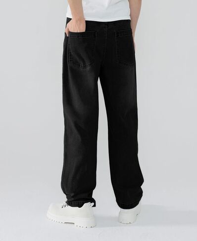 Susclude Mens Baggy Jeans Relaxed Fit Stretch Jeans Y2k Wide Leg Casual Denim Pants Vintage Jeans for Men Streetwear 2025 in Kuwait