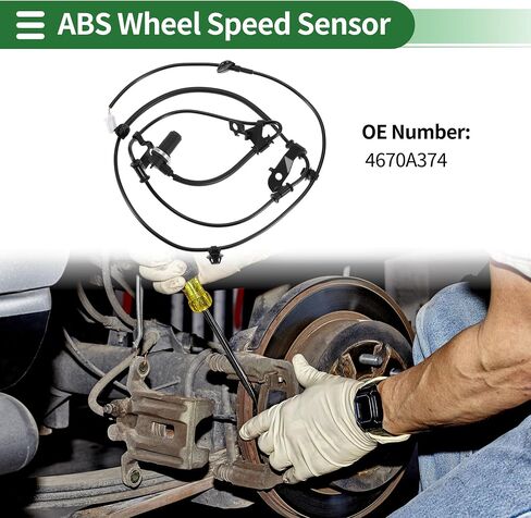 مستشعر سرعة ABS Motoforti ABS ABS ABS مستشعر مكامل مضاد للانتهاك لـ Mitsubishi Galant 2004-2012 No.4670A374 الخلفية اليمنى in Saudi Arabia