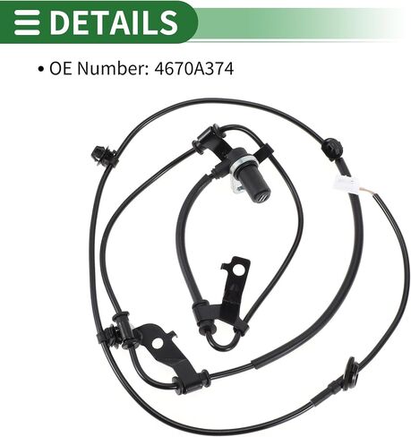 مستشعر سرعة ABS Motoforti ABS ABS ABS مستشعر مكامل مضاد للانتهاك لـ Mitsubishi Galant 2004-2012 No.4670A374 الخلفية اليمنى in Saudi Arabia