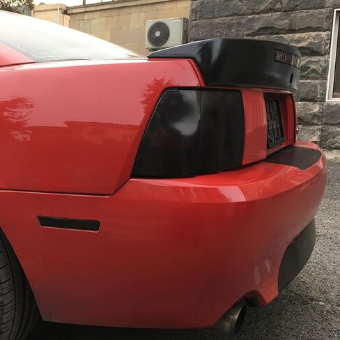 المفسد الجذع الخلفي Kuafu متوافق مع 1999-2004 فورد موستانج موستانج CBR Trunk Spoiler Lip W/Brake Light Hole ، Cobra SVT Style Black in Saudi Arabia