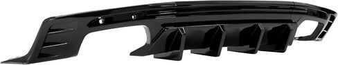 Rear Bumper Diffuser Compatible with 2016-2024 Chevy Chevrolet Camaro Coupe & Convertible Model Rear Lower Bumper Lip Splitter Valance Bumper Spoiler Painted Gloss Black in Saudi Arabia