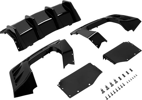 Rear Bumper Diffuser Compatible with 2016-2024 Chevy Chevrolet Camaro Coupe & Convertible Model Rear Lower Bumper Lip Splitter Valance Bumper Spoiler Painted Gloss Black in Saudi Arabia