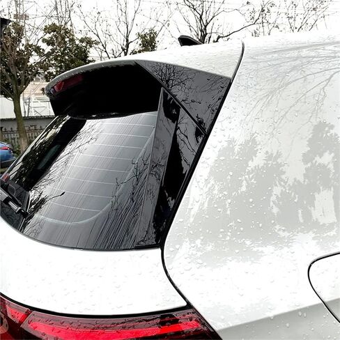 مفسد جانب النافذة الخلفية للمفسد المفسد ABS Clanards التوافق مع فولكس واجن VW Golf 8 MK8 GTI GTD TSI TDI 2020 2021 2022 2023 (Black Black) in Saudi Arabia