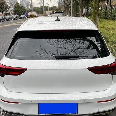 مفسد جانب النافذة الخلفية للمفسد المفسد ABS Clanards التوافق مع فولكس واجن VW Golf 8 MK8 GTI GTD TSI TDI 2020 2021 2022 2023 (Black Black) in Saudi Arabia