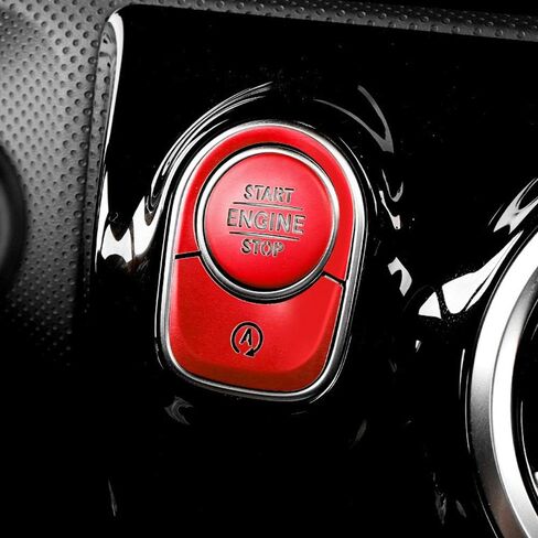 ijdmtoy 3pc set red leuminium bush arge bush bush start regh learch regh ، round incorted fring متوافق مع Mercedes 2018-up W177 A-Class C188 CLA-Class ، 2019-Up x247 GLB-Class ، 2020-Up H247 GLA-CLASS in Saudi Arabia