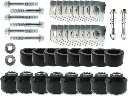 Body Mount Bothing and Hardware Kit Por Buick for Regal 1978-1987 ، for Chevy for El Camino 1978-1987 for Malibu 1978-1983 for Monte Carlo 1978-1988 Rubber BM1001 334755 in Saudi Arabia