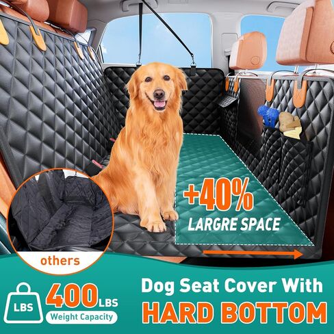 Dog Car Seat Cover for Back Seat, Car Pet Backseat Protector for Dogs, Scratch Proof Nonslip Durable Back Seat Covers for Cars Trucks and SUVs in Saudi Arabia