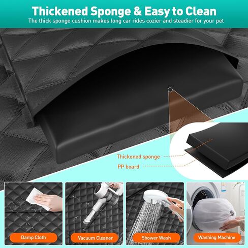 Dog Car Seat Cover for Back Seat, Car Pet Backseat Protector for Dogs, Scratch Proof Nonslip Durable Back Seat Covers for Cars Trucks and SUVs in Saudi Arabia