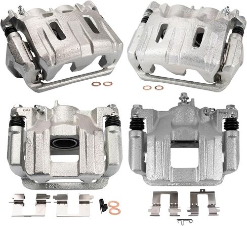 TRQ Brake Caliper Set Compatible with 2011-2017 Honda Odyssey in Saudi Arabia