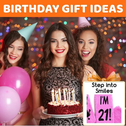 أفكار هدايا عيد الميلاد الحادي والعشرين من HAPPYPOP - النساء والرجال بعمر 21 عامًا، هدايا عيد الميلاد، جوارب عيد ميلاد سعيد 21 للنساء والفتيات والرجال in Kuwait