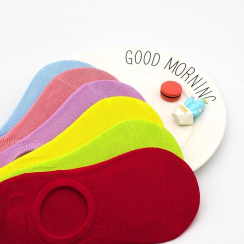 SERISIMPLE Low Cut Thin Womens Viscose Bamboo Socks No Show Invisible Non Slip with Grips Lightweight Liner Flats 6 Pairs in Kuwait