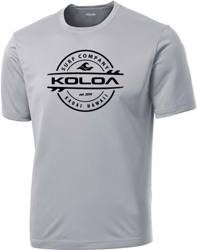 Joe's USA Koloa Surf Thruster Logo Moisture Wicking Athletic Shirts in Regular, Big & Tall in Saudi Arabia