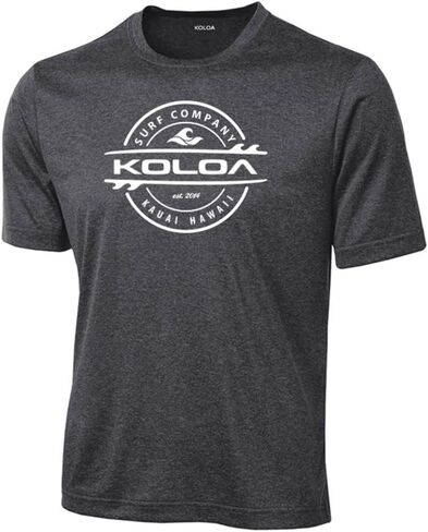 Joe's USA Koloa Surf Thruster Logo Moisture Wicking Athletic Shirts in Regular, Big & Tall in Saudi Arabia