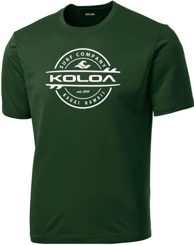 Joe's USA Koloa Surf Thruster Logo Moisture Wicking Athletic Shirts in Regular, Big & Tall in Saudi Arabia