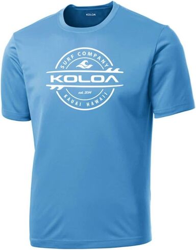 Joe's USA Koloa Surf Thruster Logo Moisture Wicking Athletic Shirts in Regular, Big & Tall in Saudi Arabia