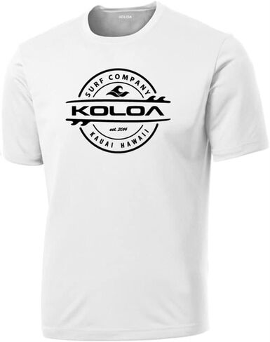 Joe's USA Koloa Surf Thruster Logo Moisture Wicking Athletic Shirts in Regular, Big & Tall in Saudi Arabia