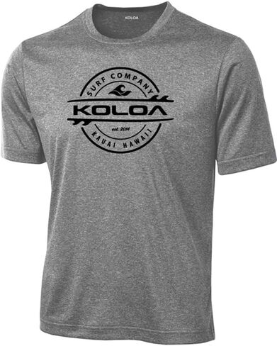 Joe's USA Koloa Surf Thruster Logo Moisture Wicking Athletic Shirts in Regular, Big & Tall in Saudi Arabia