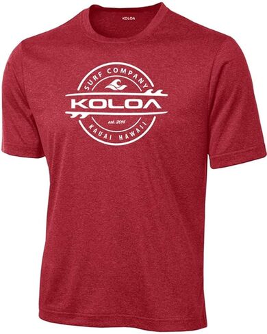 Joe's USA Koloa Surf Thruster Logo Moisture Wicking Athletic Shirts in Regular, Big & Tall in Saudi Arabia