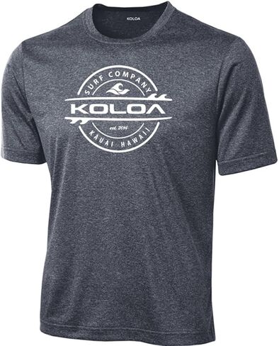 Joe's USA Koloa Surf Thruster Logo Moisture Wicking Athletic Shirts in Regular, Big & Tall in Saudi Arabia