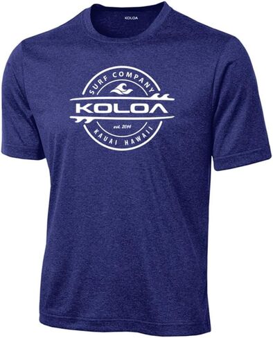 Joe's USA Koloa Surf Thruster Logo Moisture Wicking Athletic Shirts in Regular, Big & Tall in Saudi Arabia