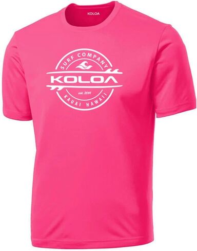 Joe's USA Koloa Surf Thruster Logo Moisture Wicking Athletic Shirts in Regular, Big & Tall in Saudi Arabia