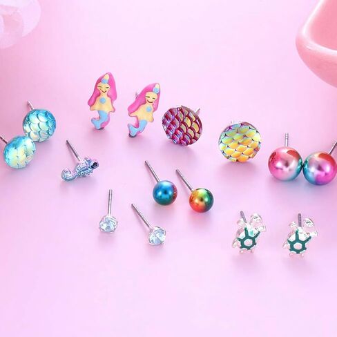 مختلف أوشن مارين الحياة ، موضوع أقراط ثقب ، مجموعة من 30 زوجًا ، لؤلؤة كريستال كريستال الصوفية ، النجوم ، مقياس ذيل السمكة ، أقراط دلفين للنساء ، المجوهرات الشاطئية الصيفية in Kuwait