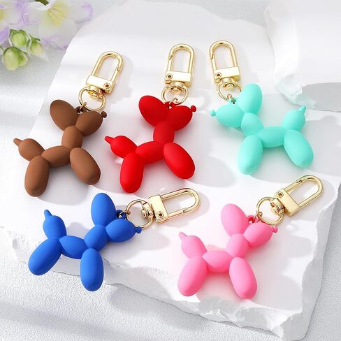 Balloon Dog Keychain, Cute Girls Key Chain, Fashion Bag Charm for Purse Handbags Bag Accessories Key Charms in Kuwait