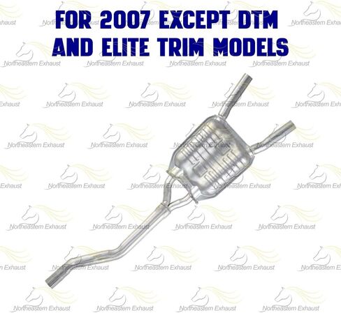 Northeastern Exhaust | Stainless Steel Resonator Pipe & Muffler Exhaust System Kit Compatible for Audi A4 Quattro 2005-2009 2.0L | Free Sleeves included | Automotive Replacement Part in Kuwait