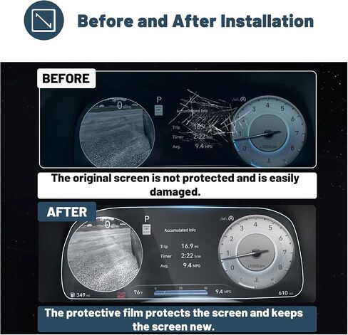 Ruiya 2025 MDX Screen Protector for Acura MDX 12.3-inch Display Touchscreen for 2022-2025 Acura MDX(Type S/Technology/A-Spec/Advance) Accessories,9HD Anti-glare Tempered Glass in Kuwait