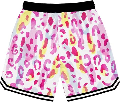 Mens Floral Print Basketball Shorts Lightweight Mesh Gym Shorts Graphic Sports Athletic Drawstring Short in Kuwait