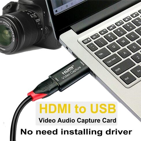4K60 HDMI Capture Card for Streaming,4K HDR10 Passthrough,4K Cam Link for Recording,Type C USB Audio Video Game Capture Card Device for Nintendo Switch/PS4/5/Xbox,Windows/MacOS/OBS/VLC/Vmix in Kuwait