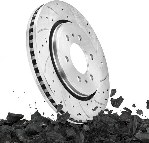 SUNROAD 13.78 in Front Brake Rotors and Pads Replacement for Ford F150 2010 2011 2012 2013 2014 2015 2016 2017 2018 2019 2020 2021 Drilled&Slotted Brake Kit Compatible with Lincoln Navigator 2010-2021 in Saudi Arabia