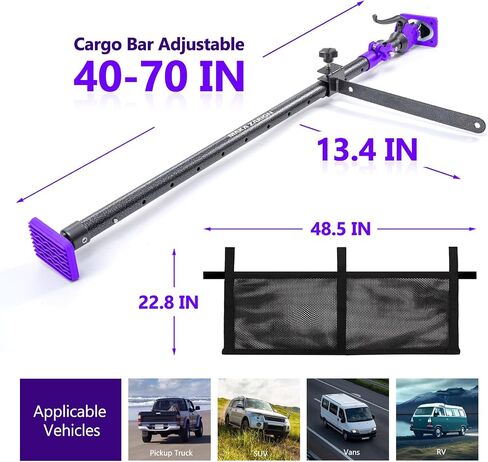 شريط شحن قابل للتعديل ، مقسم سرير شاحنة من 40 "إلى 78.7" مع سعة 200 رطل ، بار الشحن للبيك آب ، حانات شحن الشاحنات لسيارات الدفع الرباعي ، الشاحن in Kuwait