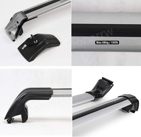بار رفوف البضائع لعام 2013-2021 Mitsubishi Outlander Rack Rack Cross Bars Rail Argage Carrier Lockable in Saudi Arabia