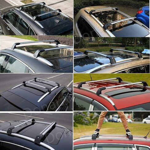 بار رفوف البضائع لعام 2013-2021 Mitsubishi Outlander Rack Rack Cross Bars Rail Argage Carrier Lockable in Saudi Arabia