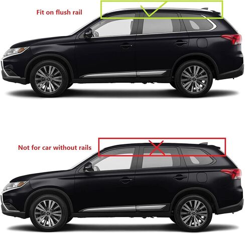 بار رفوف البضائع لعام 2013-2021 Mitsubishi Outlander Rack Rack Cross Bars Rail Argage Carrier Lockable in Saudi Arabia