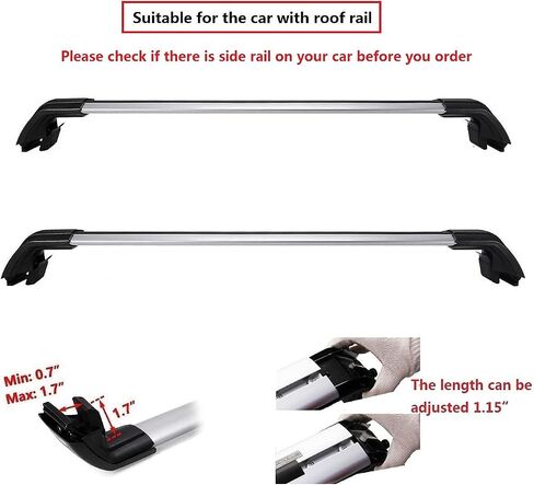 بار رفوف البضائع لعام 2013-2021 Mitsubishi Outlander Rack Rack Cross Bars Rail Argage Carrier Lockable in Saudi Arabia
