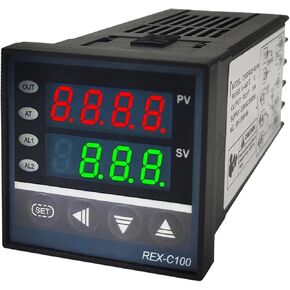 شاشة رقمية وحدة تحكم درجة الحرارة الذكية REX-C100 RELAY/SSR OUTPUT 48 * 48MM K TYPE 40A SSR THERMOCOUPLE PROBE (K RELAY) in Kuwait
